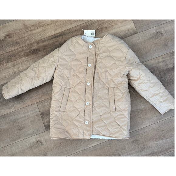 NWT Levi’s MARLOWE OVERSIZED REVERSIBLE SHERPA JACKET Size Small - Picture 7 of 11